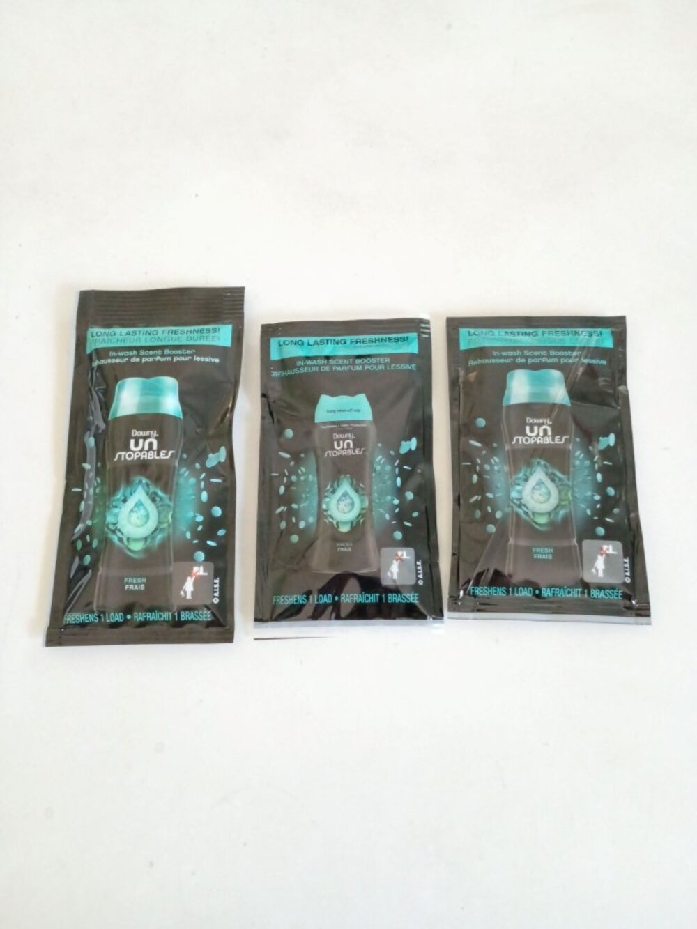 Downy Unstoppables fresh scent 3 single use packets